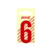 8711234243362-Pickup - Étiquette autocollante - 150 mm - Chiffre 6 - rouge brillant-P_79413114_1-0