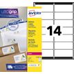 3266550263402-Avery - 560 Étiquettes adresse blanches - 99,1 x 38,1 mm - Impression laser - réf L7163-4-P_79413475_1-0