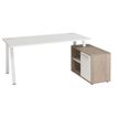 3483600783059-Bureau manager ARPE avec bloc de rangement droit - 160 cm - Blanc-P_79419666_1-0