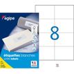 3270241009859-Apli Agipa - 800 Étiquettes adhésives blanches multi-usages - 105 x 74 mm - coins droits -P_79419947_1-0