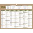 Bouchut Natura - Calendrier bancaire 7 mois par face - 32 x 42 cm - beige