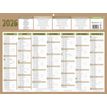 3592930026603-Bouchut Natura - Calendrier bancaire 7 mois par face - 32 x 42 cm - beige--1