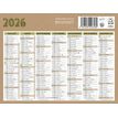 3592930026580-Bouchut Natura - Calendrier bancaire 7 mois par face - 13,3 x 17,5 cm - beige--1