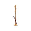 3660141260182-Porte-manteau en bois naturel avec porte parapluie EASYCLOTH - orange-P_79420840_1-1