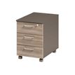 3483600775474-Caisson mobile JAZZ+ - Profondeur 60 cm - 3 tiroirs - Chêne gris-P_79426188_1-0
