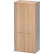 Armoire haute JAZZ+ - L80 x H183 x P48 - 2 portes - 4 étagères - Hêtre