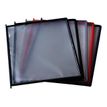 Promocome - 10 Pochettes A4 pour lutrin - cadre en plastique rigide - gris