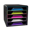 3462159010632-CEP Gloss - Module de classement 5 tiroirs - noir/multicolore subtil-P_79428609_1-0