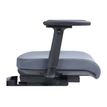 Paire d'accoudoirs réglables 2D pour fauteuil ROMEO - Structure en nylon - Noir