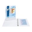 Exacompta Kreacover - Classeur à anneaux personnalisable - Dos 60 mm - A4 Maxi - blanc - 2 pochettes extérieures