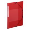 Viquel Propyglass - Chemise polypro à rabats - A4 - rouge - étiquette sur la tranche