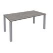 3253310163805-Bureau droit EXPRIM - L140 cm - Plateau imitation Chêne gris - Pieds alu-P_79432262_1-0