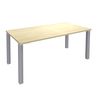 Bureau droit EXPRIM - L160 cm - Plateau imitation Erable - Pieds alu