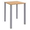 3253310166295-Table Lounge 4 pieds - L80xH105xP80 cm - Pied alu - plateau imitation hêtre-P_79432823_1-0