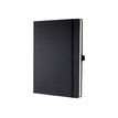 Sigel Conceptum Pure Hardcover - Carnet de notes A4 - ligné - noir