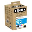 8720282009738-Cartouche compatible Epson 26XL Ours polaire - pack de 5 - noir photo, noir, cyan, magenta,-P_79434206_1-0