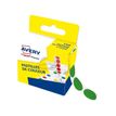 Avery - 150 Pastilles adhésives - vert - diamètre 15 mm - boîte distributrice