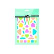 3609510910495-Maildor - 6 feuilles gommettes multiformes - fluo-P_79436885_1-2