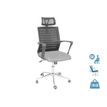 3397704690161-Fauteuil de bureau MOLITOR - accoudoirs fixes - appui-tête réglable - noir et gris-P_79438717_1-0