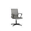 2012349447314-Chaise X-LIGHT - dossier bas - avec accoudoirs - gris et pieds aluminium noirs-P_79439450_1-0
