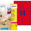 4004182608623-Avery L7263R - Rouge fluo - 38.1 x 99.1 mm 350 étiquette(s) (25 feuille(s) x 14 étiquette-P_79439722_1-0