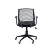 3760185028172-Fauteuil de bureau NEWTON - accoudoirs fixes - housse pour dossier en option - Noir-P_79439762_3-2