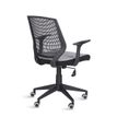 3760185028196-Fauteuil de bureau NEWTON - accoudoirs fixes - housse pour dossier en option - Turquoise-P_79439763_2-1