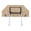3483600874733-Extension demi-lune mobile pour bureau YES ! - Pieds blancs - Chêne-P_79440959_3-2