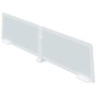 Lot de 2 écrans de séparation en polystyrène - H35 x L60 cm - hêtre