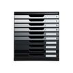 Exacompta Modulo - Module de classement 10 tiroirs - nuances de gris brillant