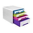 3462159012124-CEP Smoove Arctic - Module de classement 5 tiroirs panachés - blanc/muliticolore-P_79443243_3-3