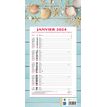 Bouchut 409 Ambiance - Calendrier de bloc mensuel à feuillets - 19 x 36 cm