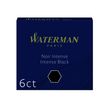 Waterman - 6 cartouches d'encre pour stylo plume - noir