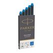 Parker - 5 cartouches d'encre pour stylo plume - bleu
