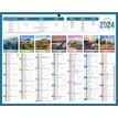 Bouchut Planète - Calendrier bancaire 7 mois par face - 21 x 26,5 cm