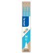 Pilot Frixion Ball - 3 Recharges pour rollers effaçables - 0,7 mm - turquoise
