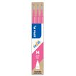Pilot Frixion Ball - 3 Recharges pour rollers effaçables - 0,7 mm - rose
