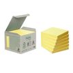 Post-it - 6 Blocs notes recyclés - jaune - 76 x 76 mm