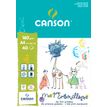 Canson - Bloc Canson Mes 1ers gribouillages - 40 feuilles - A4 - 160 gr