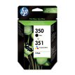 HP 350/351 - Pack de 2 - noir et 3 couleurs - cartouche d'encre originale (SD412EE)