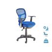 Fauteuil de bureau PHOENIX - accoudoirs fixes - Bleu