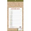 3592930026917-Bouchut 409 Natura - Calendrier de bloc mensuel à feuillets - 19 x 36 cm - beige--0