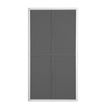 0000005045471-Armoire haute à rideaux EASY OFFICE - 110 x 204 x 41,5 cm - Corps blanc - Rideaux et poignée anthraci--0