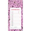 Quo Vadis Fleurs - Calendrier bloc mensuel - 16 x 33,5 cm