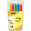 3086126633800-BIC Marking Highlighter Grip - Pack de 5 surligneurs - couleurs assorties--0