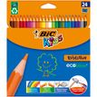 BIC Kids ecolutions Evolution - 24 Crayons de couleur