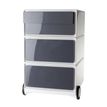 Caisson de bureau mobile EASYBOX - 2 tiroirs et 2 plumiers - Anthracite