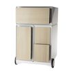 3660141933253-Caisson de bureau mobile EASYBOX - 4 tiroirs mixtes - Hêtre--0
