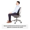 0043859600434-Fellowes Office Suites - Support dorsal en maille - compatible avec tout type de chaises--4