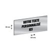 2012348178004-Plaque boîte à lettres personnalisée avec votre texte - 120 x 50 mm - argentée - adhésivée prête--0